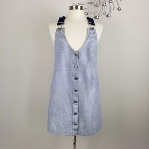 Volcom | Cham Stripe Overall Mini Dress, L